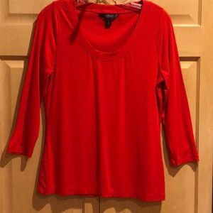 Banana Republic Red 3/4 Sleeve Blouse